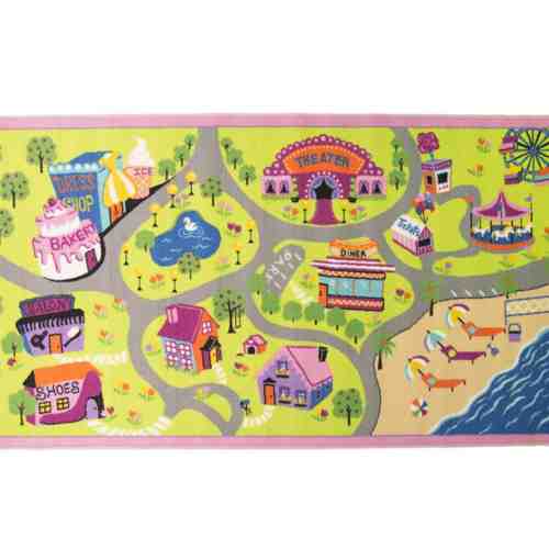 Covor de joaca Girls World 100x190 cm