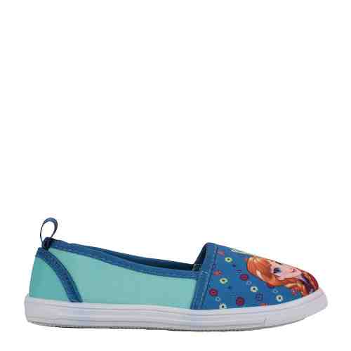 Espadrile copii Frozen albastre cu verde