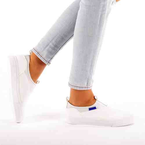 Espadrile dama Jeslyn albe