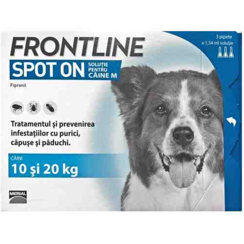 Frontline Spot On Caine M (10-20 kg) - 1 Pipeta Antiparazitara