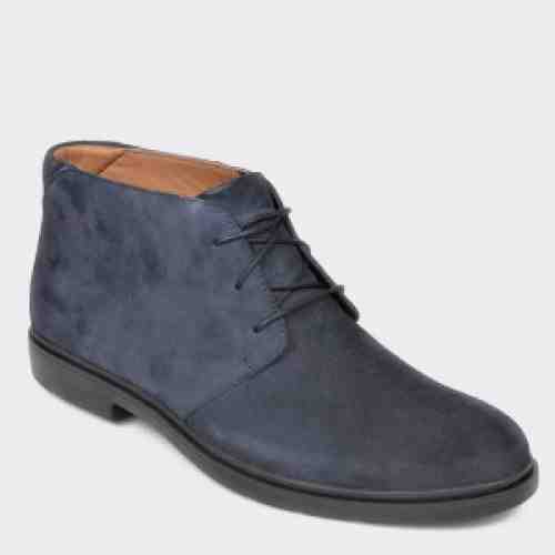 Ghete CLARKS bleumarin, Un Tailor Mid, din piele intoarsa