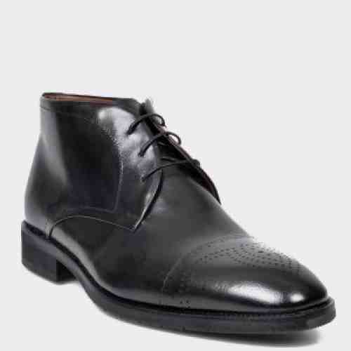 Ghete LE COLONEL negre, 49824, din piele naturala