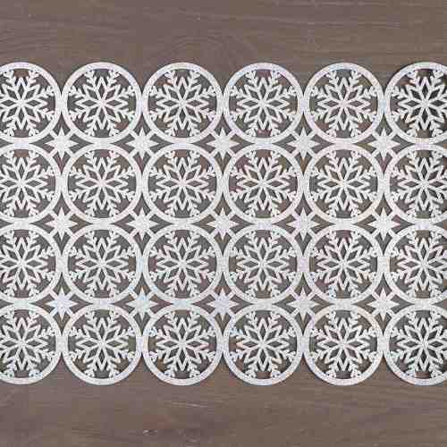 Individual Snow Star Silver 35x45 cm