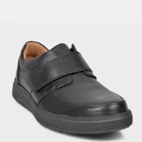 Pantofi CLARKS negri, Un Abode Strap, din piele naturala