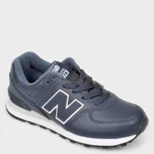 Pantofi sport NEW BALANCE bleumarin, Pc574, din piele naturala