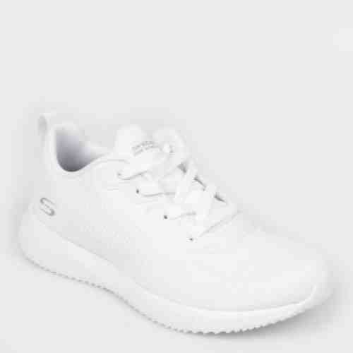 Pantofi sport SKECHERS albi, 32504, din material textil