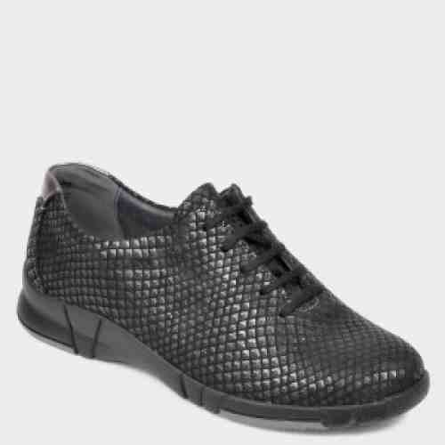 Pantofi sport SUAVE negri, 9204, din piele naturala