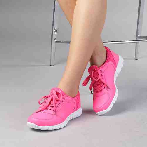 Pantofi sport unisex F308 roz neon