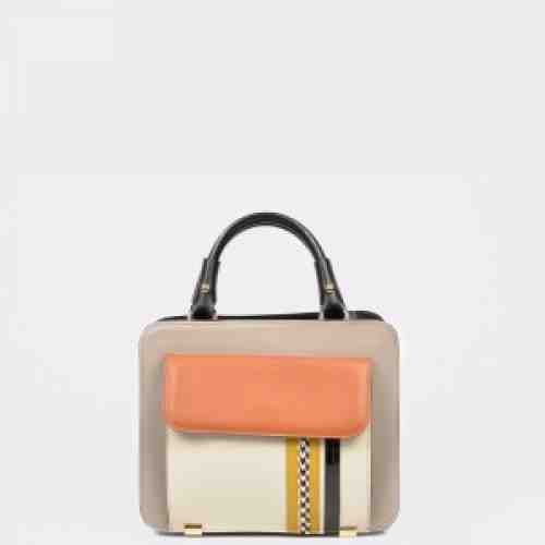 Poseta EPICA multicolora, Karina, din piele naturala