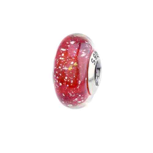 Talisman sticla de murano rosu