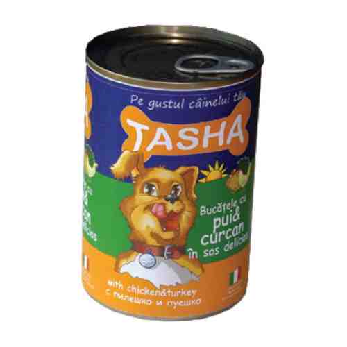 Tasha Dog Pui-Curcan Conserva 415 g