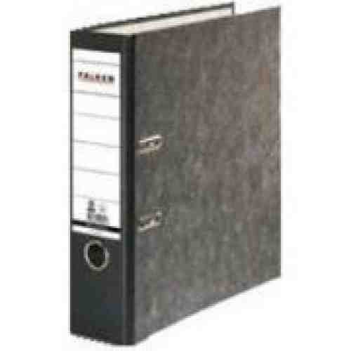 Biblioraft Falken marmorat, A4, 80 mm, negru