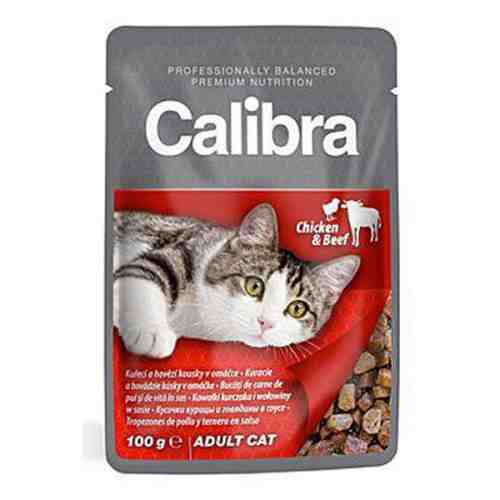 Calibra Cat Pouch Chicken and Beef in Sauce 100 g