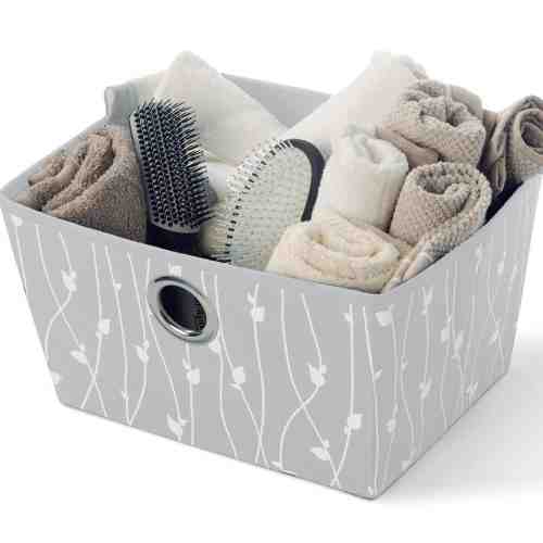 Cos pentru depozitare Leaves Grey M