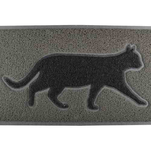 Covoras de intrare Grey Cat 45x75 cm