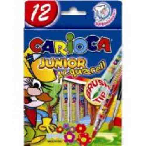 Markere Carioca Junior Aquarell, 12 culori/cutie