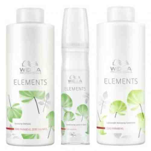 Pachet 2 Wella Elements Renewing - Sampon, Balsam si Spray Leave - In