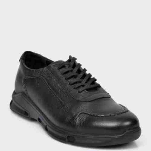 Pantofi OTTER negri, M5362, din piele naturala