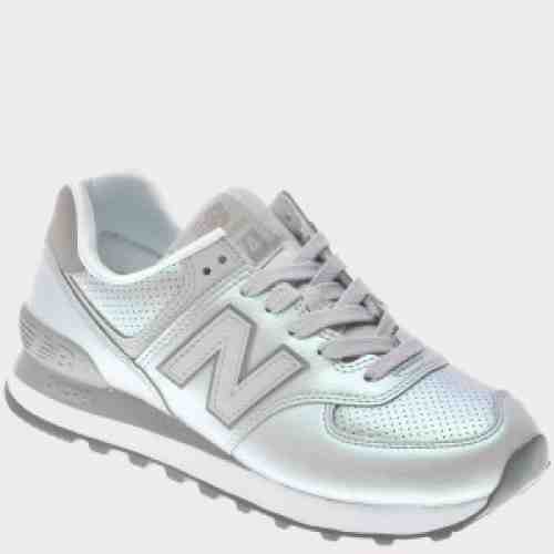 Pantofi sport NEW BALANCE argintii, Wl57, din piele ecologica