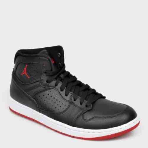Pantofi sport NIKE, Jordan Access negri, din piele ecologica