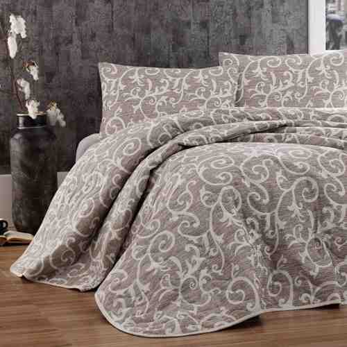 Set cuvertura matlasata Double Merle Beige