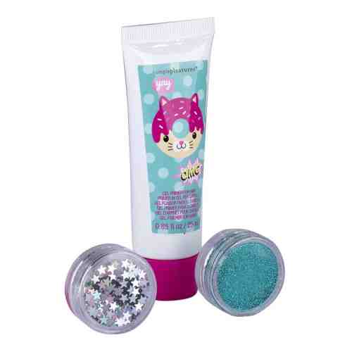 Set gel cu sclipici pentru par 3 piese Cat Love