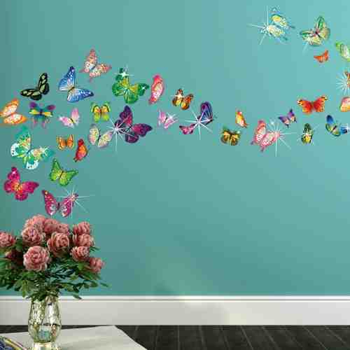 Sticker Butterflies and Swarovski