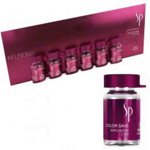 Tratament Intens pentru Par Vopsit - Wella SP Color Save Infusion 6 x 5 ml