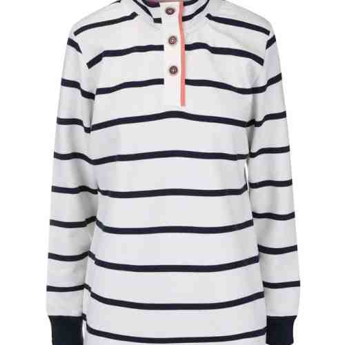 Bluza Brakeburn Stripe alb, in dungi