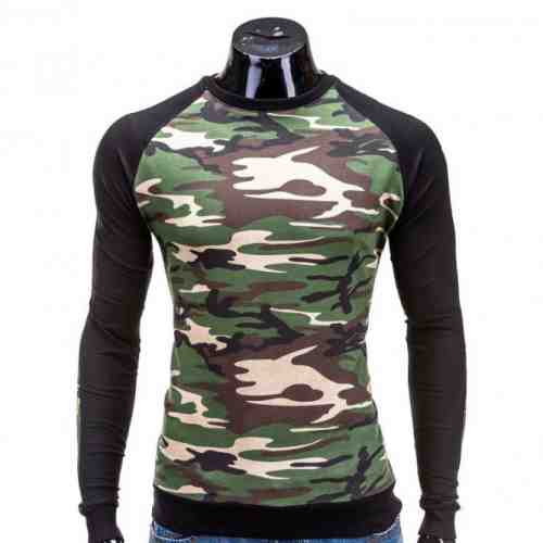 Bluza pentru barbati camuflaj stil militar army slim fit B505
