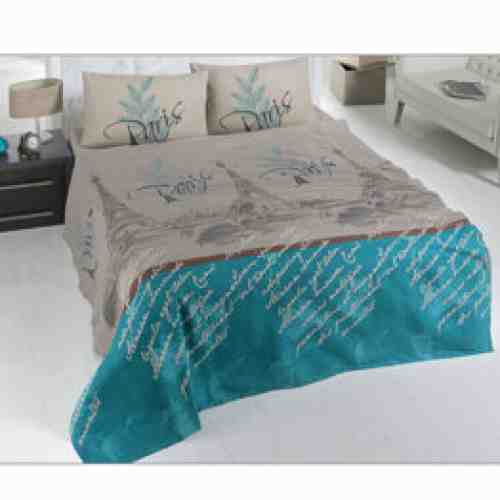 Cuvertura double - Paris Victoria, 121VCT5212, din bumbac, 200x230 cm, Bej