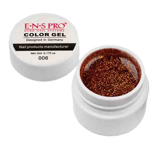Gel UV Color cu Sclipici ENS PRO #006 - Martian Sun