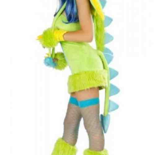 H167 - Costum Halloween pasare colorata sexi