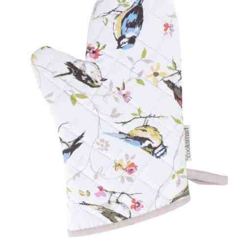 Manusa alba cu imprimeu de bucatarie Cooksmart Dawn Chorus 