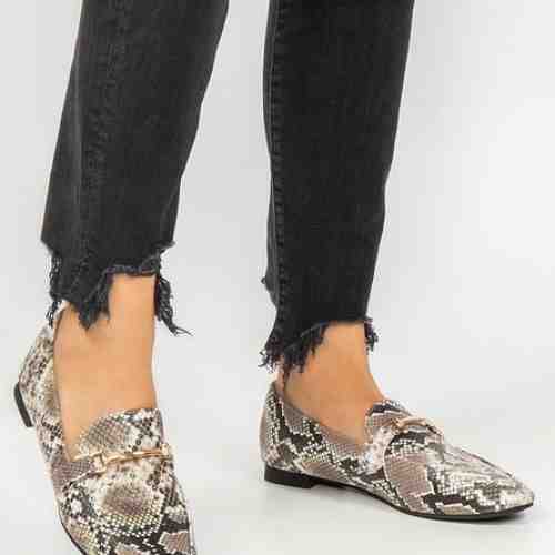 Mocasini dama Heat Bej