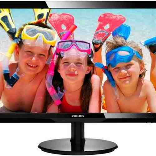 Monitor LED Philips 24inch 246V5LSB/00, Full HD (1920 x 1080), DVI, 5 ms (Negru)