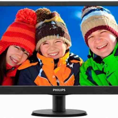 Monitor TN LED Philips 18.5inch 193V5LSB2/10, HD Ready (1366 x 768), VGA, 5 ms (Negru)
