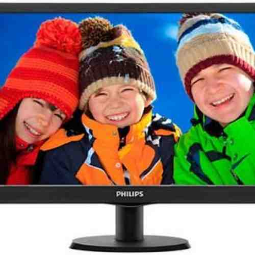 Monitor TN LED Philips 19.5inch 203V5LSB26/10, HD Ready (1366 x 768), VGA, 5 ms (Negru)
