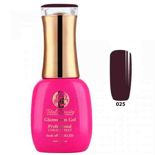 Oja Semipermanenta Glamorous Gel Total Beauty 15ml - #025 Royal Mauve