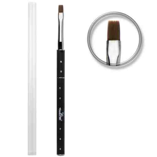 Pensula unghii aplicare gel UV nr.6 cu etui tubular - SensoPRO