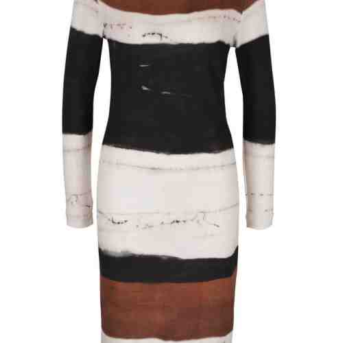 Rochie maro cu alb in dungi Pietro Filipi