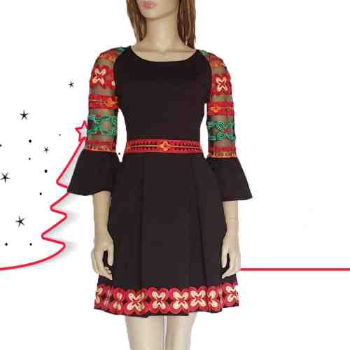 Rochie stilizata cu motive traditionale - Constantina 11 - 48