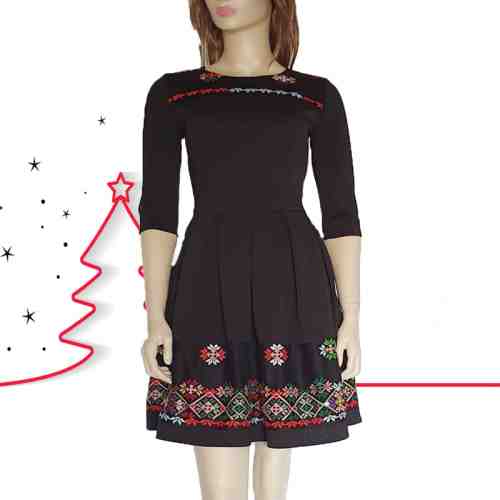 Rochie stilizata cu motive traditionale - Constantina 13 - 44