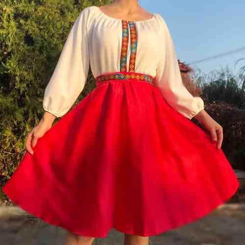 Rochie stilizata cu motive traditionale Margareta 2 - 40