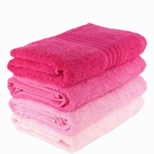 Set patru prosoape de maini, Rainbow Hobby, 317HBY1254, Roz