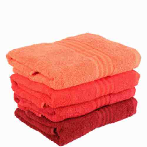 Set patru prosoape de maini, Rainbow Hobby, 317HBY1413, Rosu