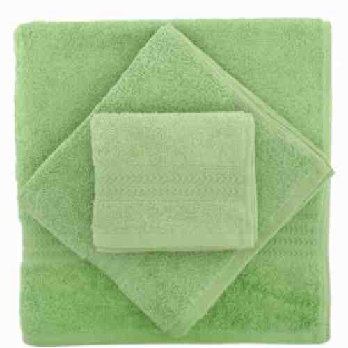 Set prosop baie 70 x 140 cm, prosop baie 50x90 cm, prosop maini 30x50 cm, Rainbow Hobby, 317HBY1555, Verde