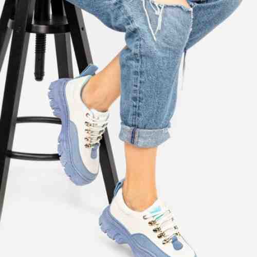 Sneakers cu platforma Marcali Albastru