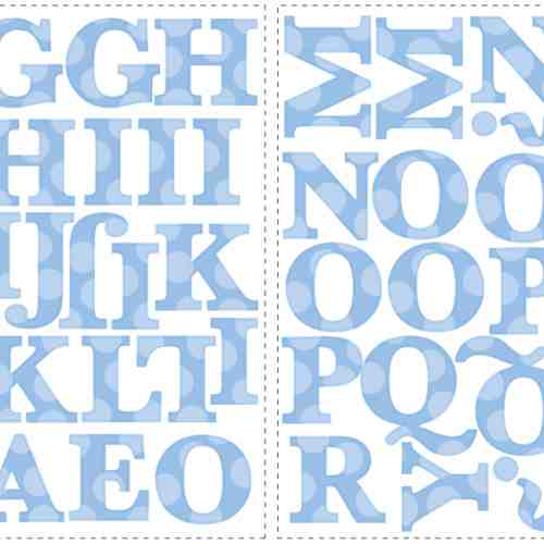 Stickere educative EXPRESS YOURSELF blue | 4 colite de 25,4 cm x 45,7 cm