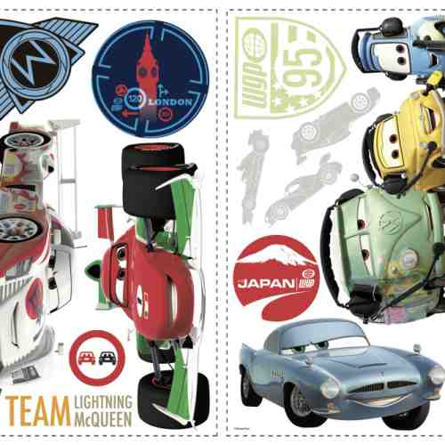 Stickere Personaje CARS 3 | 4 colite de 25,4 cm x 45,7 cm